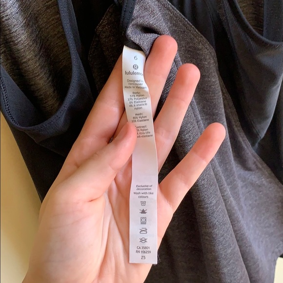 Grey Lululemon Tank Top - Picture 2 of 5